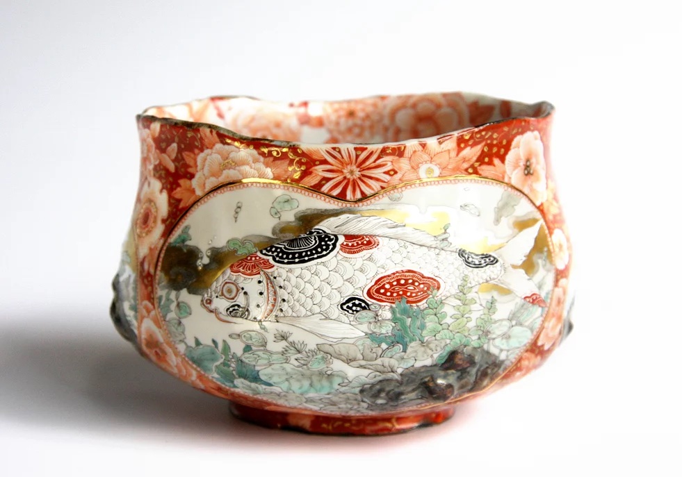 赤絵鯉図 茶碗 | Sukimono | 気ままに、自由に、工芸品とめぐりあうサイト